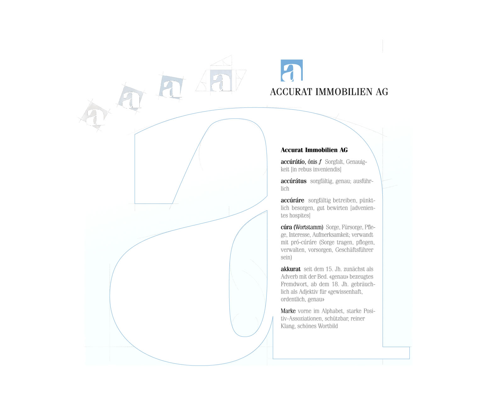 Accurat Immobilien AG – Logo Erscheinungsbild