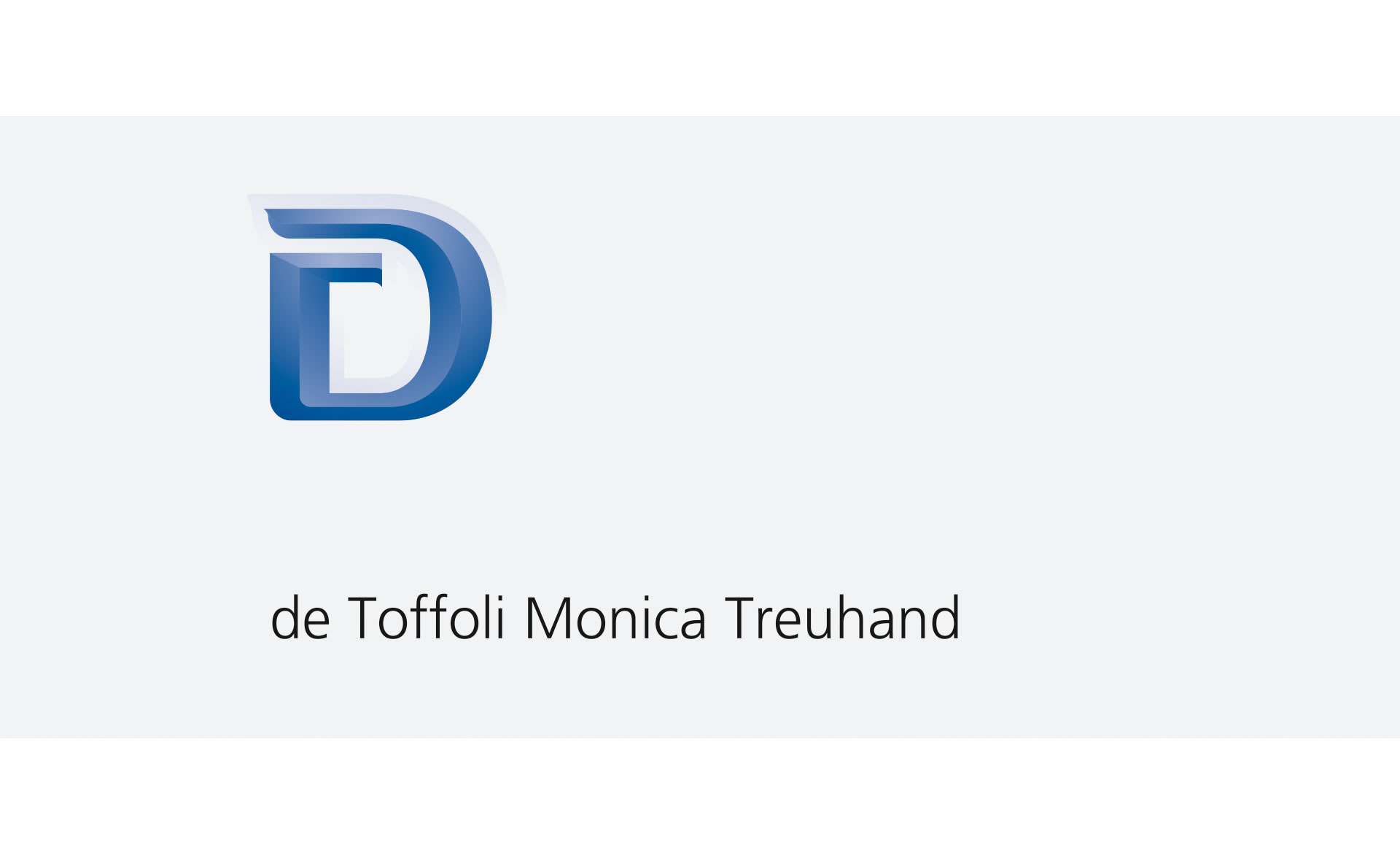 De Toffoli Monica Treuhand – Logo Erscheinungsbild