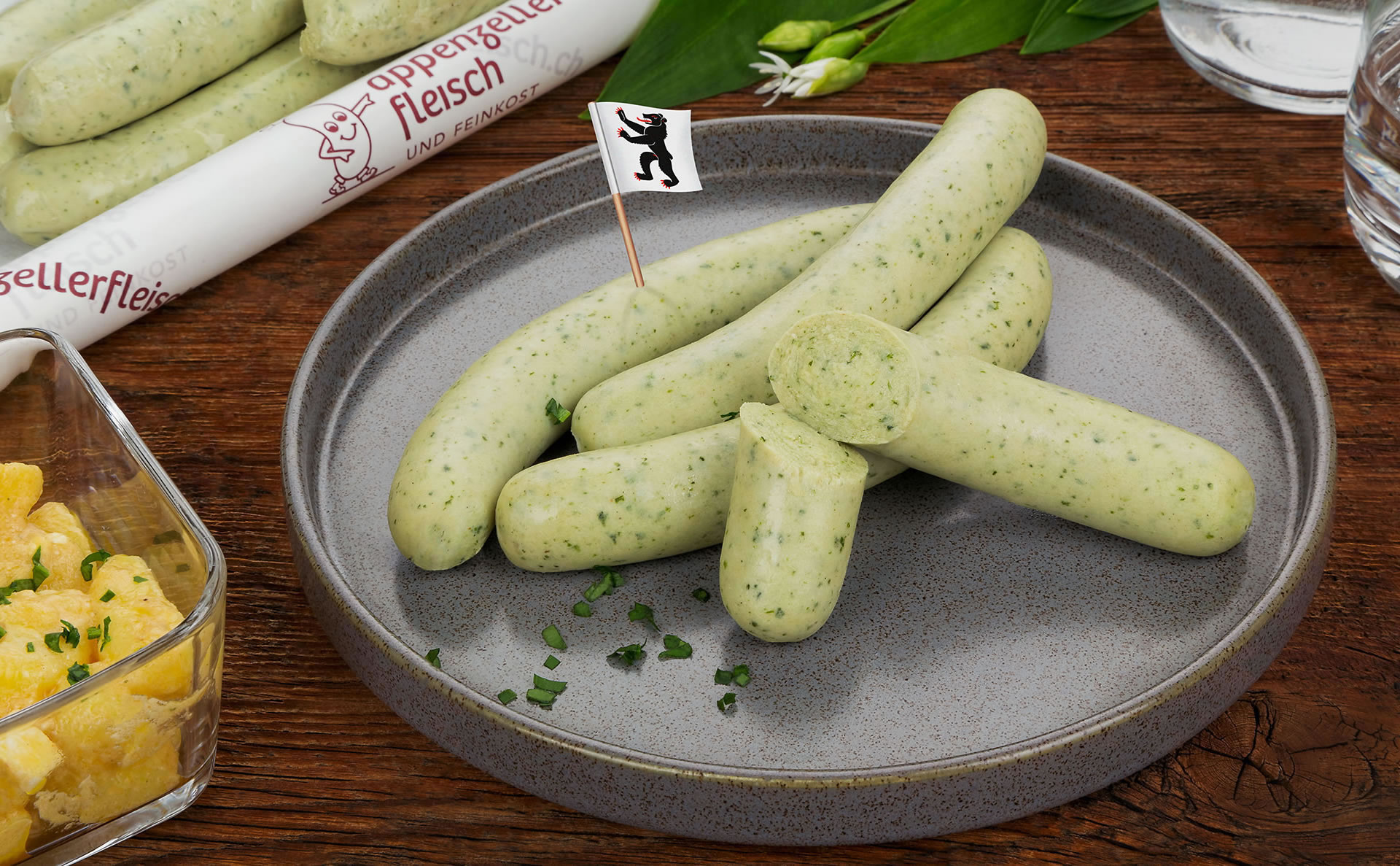Appenzeller Fleisch und Feinkost – Frühling – Bärlauchwürstli