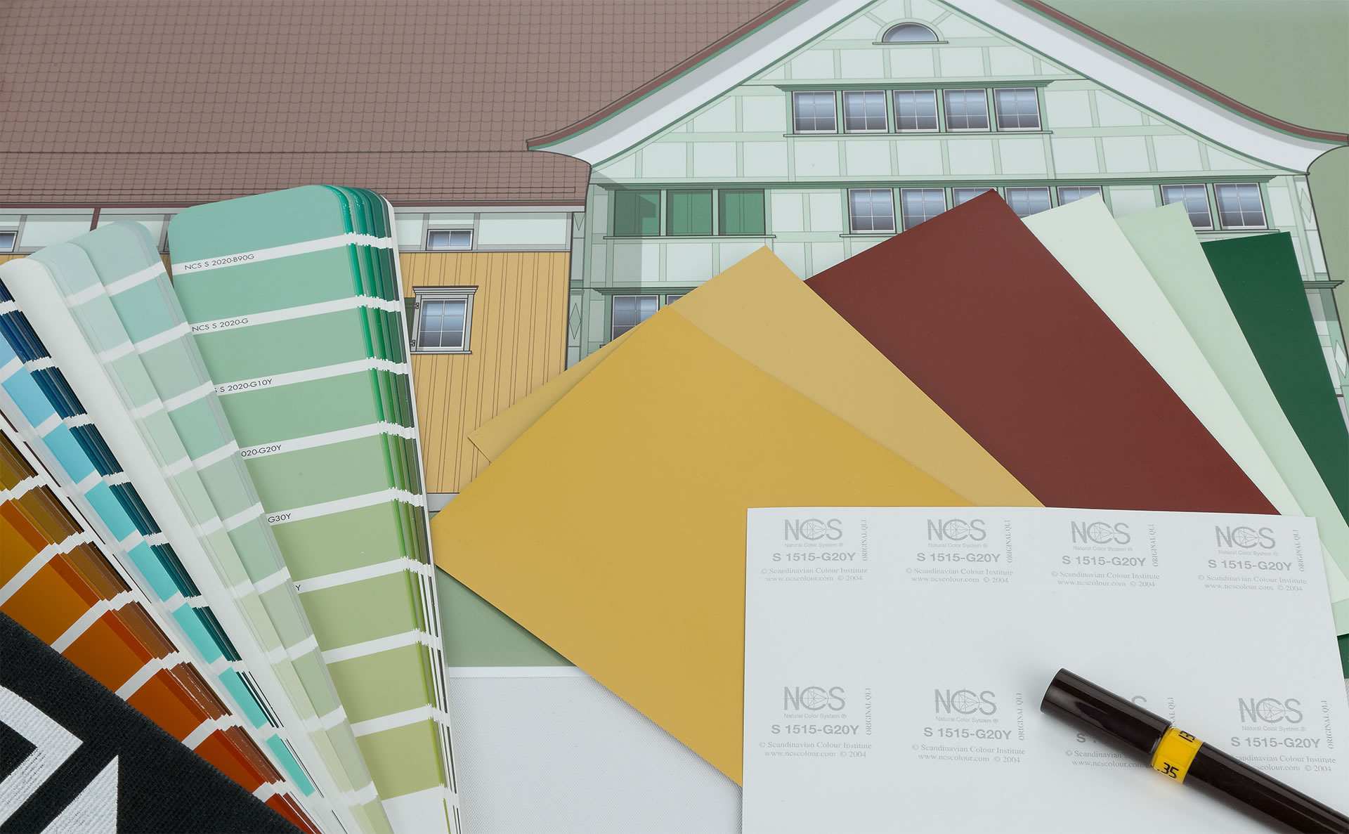 Appenzellerhaus – Farbgebung aussen