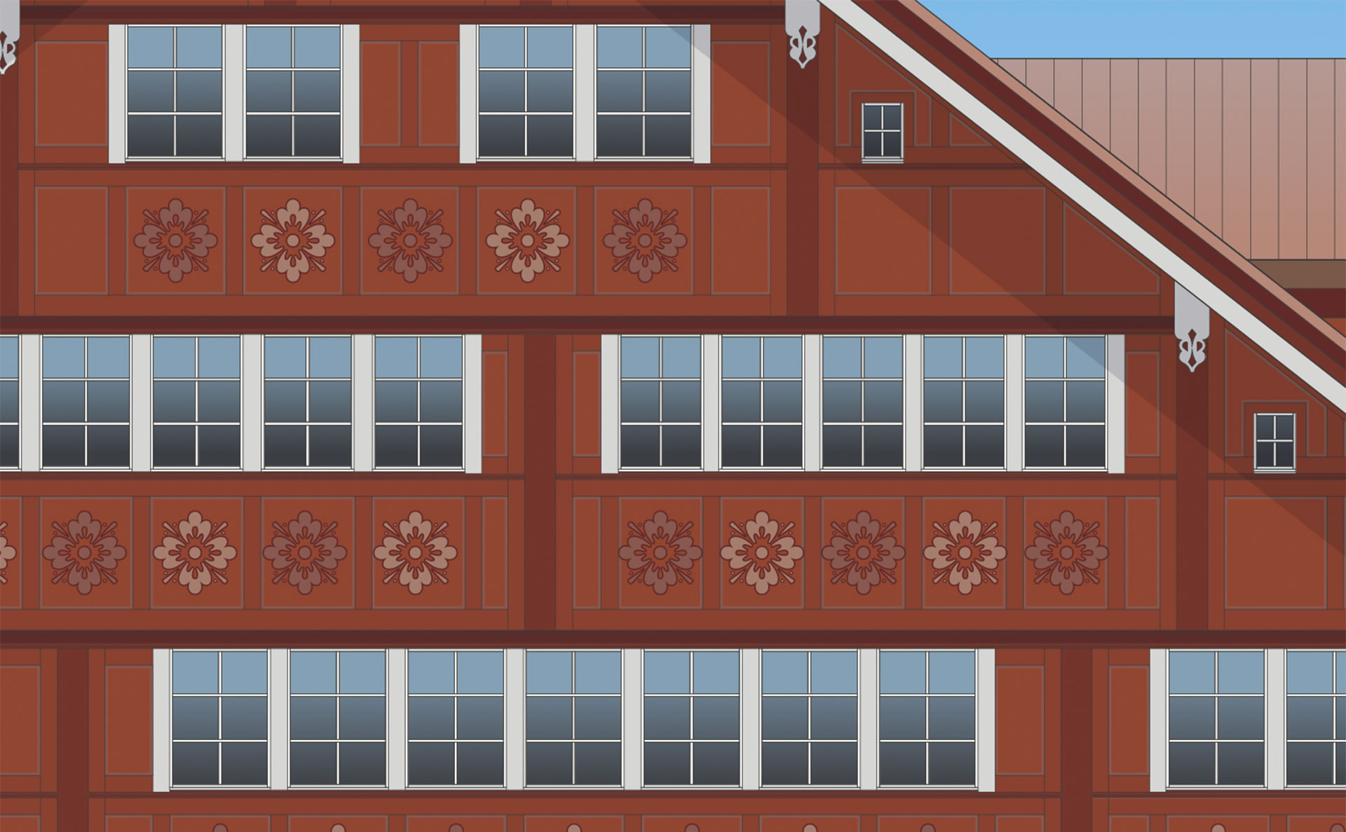 Appenzellerhaus Ornament und Farbgebung aussen