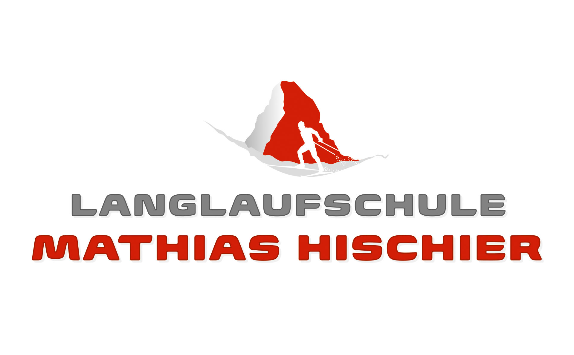Mathias Hischier – Langlaufschule – Logo Erscheinungsbild